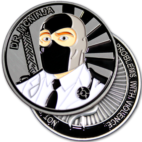 Dr. McNinja Challenge Coin